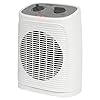 Clatronic Ventilator HL 3762, mobiele en compacte ventilatorkachel, 2 warmtestanden (1000/2000 W), oscillerend (uitschakelbaar), koudstand (ventilator), wit, 263953