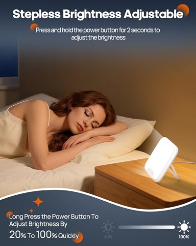 SAD lampe de luminothérapie portable luminosité réglable en continu - 2
