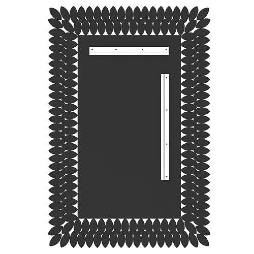 Kelly Miller Jeweled Luxury Bathroom Mirror for Wall, 24"x36" Rectangle Wall Mirror Decorative Mirror Vanity Mirror with Diamonds for Master Bath Half Bath Living Room Bedroom Fireplace Mantle Hallway