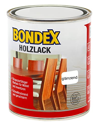 SoPo Holzlack farblos strapazierfähiger Lackanstrich für den Innenbereich (0,75L, glänzend)