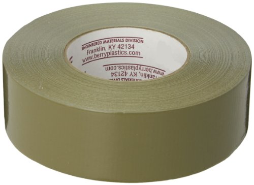 Image of Nashua 398 Olive Drab Green Duct Tape, Heavy Duty, Water Resistant, 1.89 Inch x 60 yds, 1 Roll