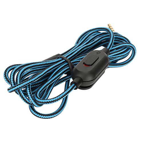 Cable de sustitución para G Pro con conectores precisos y control de volumen azul 7