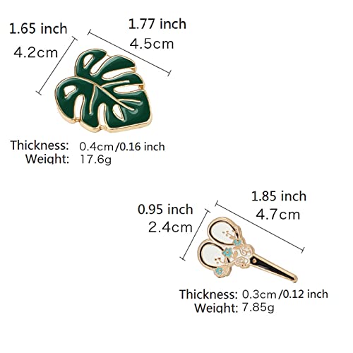 Nwsrayu 2 Peças Needle Minder Palm Leaf E Tesoura Needle Pins Holders Needles Nanny Com Ímã Para Pon