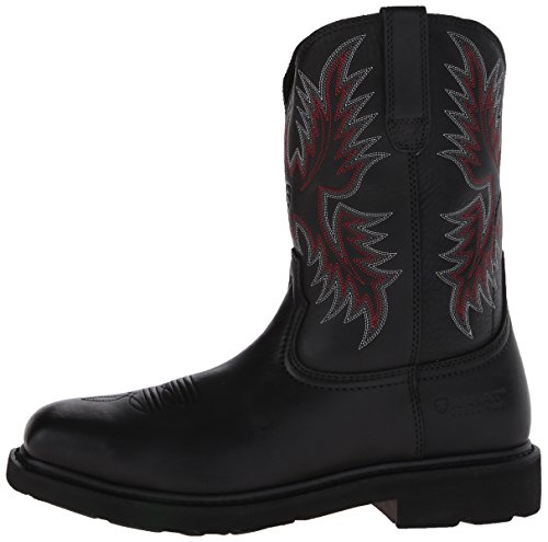 Ariat Men's Sierra Wide Square Steel Toe Work Boot, Black, 9.5 D US