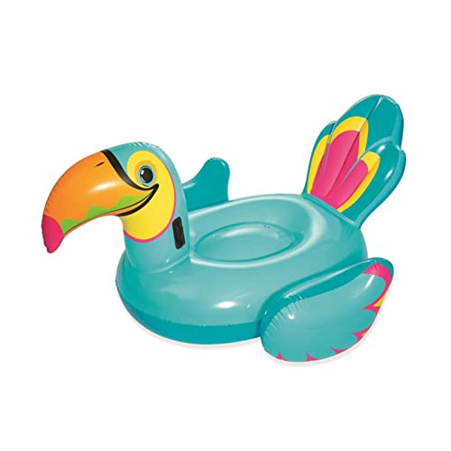 81 "Tropical Toucan Piscine Gonflable Raft Flottant, rhinocéros géants Piscine Flottant, Gonflable Ride Piscine Flottant, Adultes et Enfants Piscine d'été Salon de Rafting