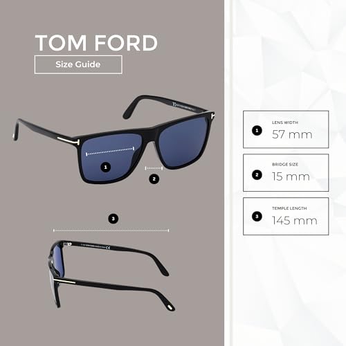Tom Ford Fletcher FT0832 Square Sunglasses for Men +BUNDLE with ACCESSORY EYEWEAR KIT4