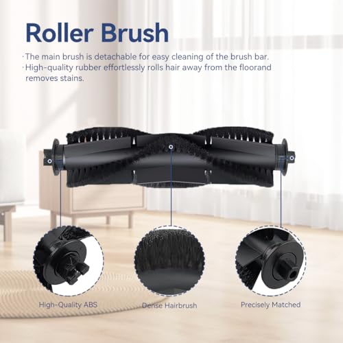 Image of HASTHIP 11Pcs Replenishment Kit, Replacement Parts for ILIFE T10S Robot Vacuum Cleaner, Replacement Accessories - 1 Main Brush, 4 Side Brushes, Mop Cloth, 2 Filters, 2 Dust Collection Bags.