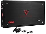 Rockville RXD-T2 2400W 2-Channel 2-Ohm Micro Car Amplifier, Dyno-Certified, MOSFET, Adjustable Crossover, Class-D, Perfect for Car Audio and Subs