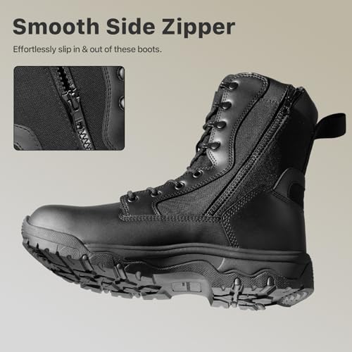 Image of FREE SOLDIER Women's Tactical Boots 8 Inches Lightweight Combat Boot Durable Military Work Outdoors Boots Desert Boot for Women