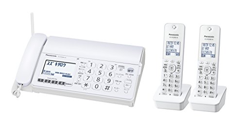パナソニック おたっくす デジタルコードレスFAX 子機2台付き 1.9GHz DECT準拠方式 ホワイト KX-PD304DW-W
