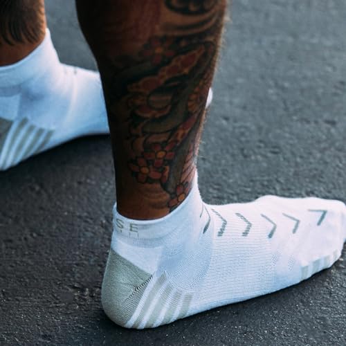 Image of Base 33 Low Rise Sport Socks - Athletic Socks with Compression Arch Band Support, Breathable Venting, for Running, Exercise,
