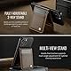 Handy Kartenhalter für MagSafe Wallet, 5 Kartenhalter, Magnetische Wallet Kompatibel mit MagSafe für iPhone 16/15/14/13/12 Pro Max Plus Serie, PU Kartenhalte, Nicht für iPhone 13/12 Mini (Braun)