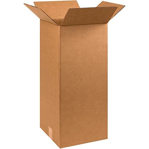 Image of Box USA Moving Boxes Tall 10 inch x 10 inch x 24 inchPack of 10, Durable Kraft Corrugated Boxes for Shipping, Packaging, Moving & Storage Boxes