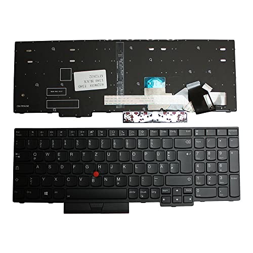Clavier PC Lenovo ThinkPad E580 Rétroéclairé Noir pour Travailler la Nuit