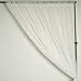 Efavormart 10FT Fire Retardant Ivory Sheer Voil Curtain Panel Backdrop for Window Wall Decoration - Premium Collection