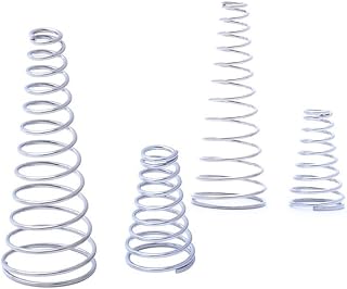 1 Piece 304 Stainless Steel conical Compression Springs Tower Shaped Spring Wire Diameter: 1mm Small Diameter: 5-18.7mm Large (Size : 1x 17-31 x69-12)