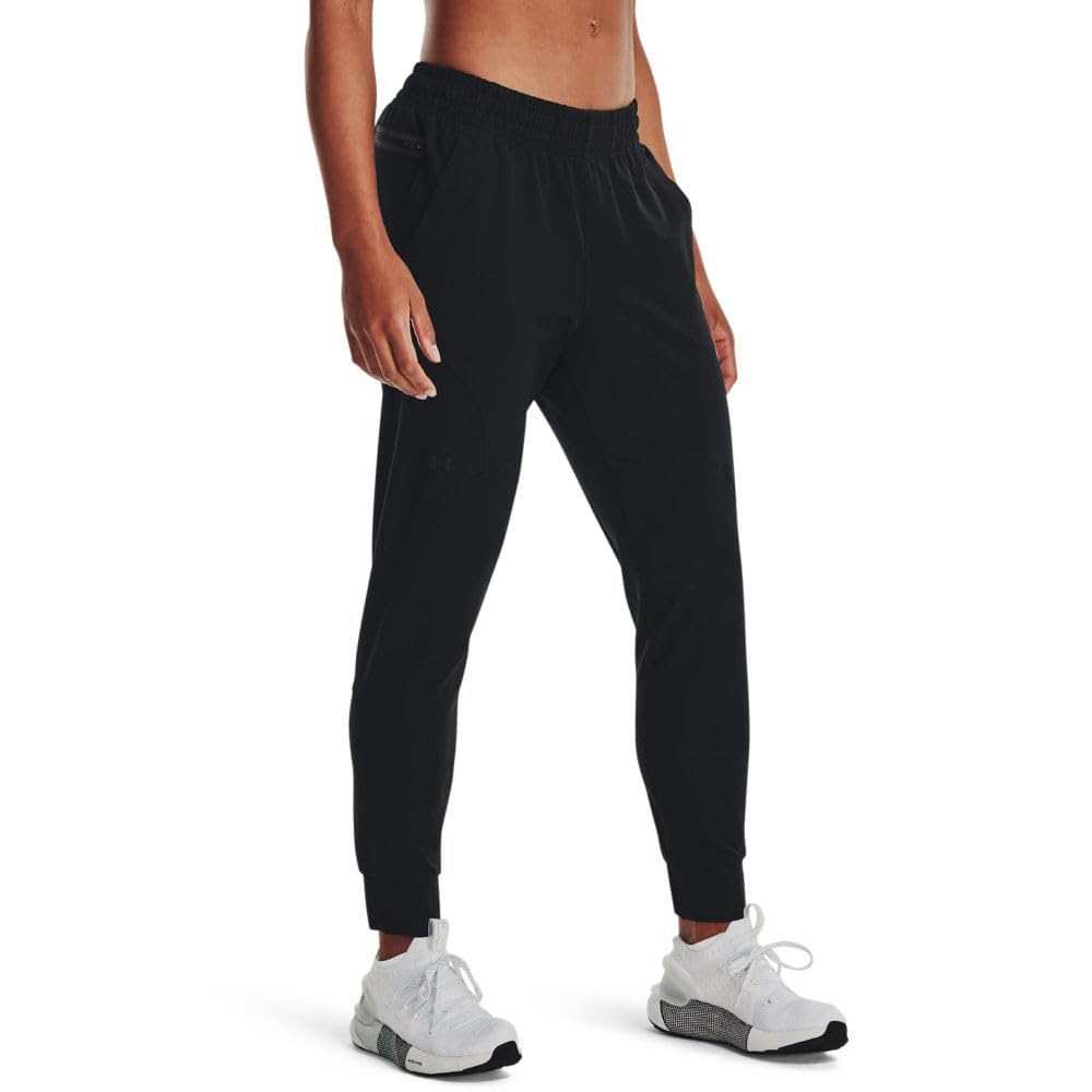 Under Armour Women's Ua Unstoppable Jogger Tracksuit Bottoms, Black / black, M