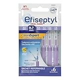 Efiseptyl - Brossettes Interdentaires Clean Expert 0,7mm - Sachet Refermable - Avec Traite...