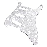 YJB PARTS ST60's ストラト用ピックガード ホワイトパール3P インチ 日本製