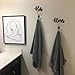 Snlioek His and Hers Sign Wall Decor,Wooden Letters Towel Rack Wall Decor,Towel Hooks Sign for Bathroom Kitchen Bedroom Decor