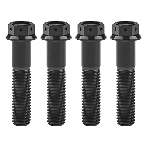 Tornillos de titanio M10 negros para personalización y mantenimiento de motos