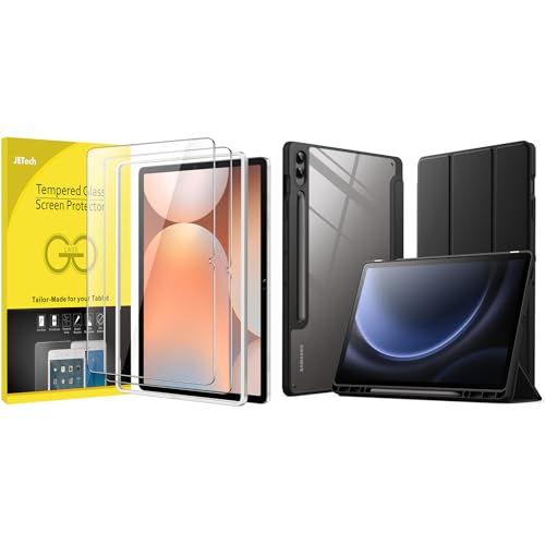 Funda JETech para Samsung Galaxy Tab S9 FE Plus 12,4 Pulgadas Ideal para Diseñadores y Estudiantes