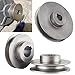 Industrial Grade V-Belt Drive Pulley Single Slot Cast Iron Motor Wheel Shaft Component for Power Tools Air Compressor Mechanical Equipment(20x70)