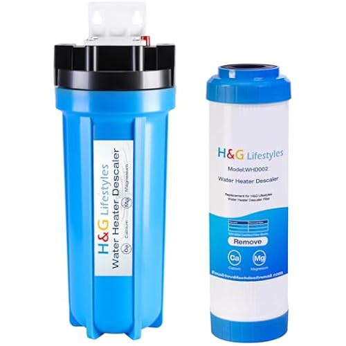 H&G Lifestyles Inline Water Softener for Water Heater, Scale Inhibitor