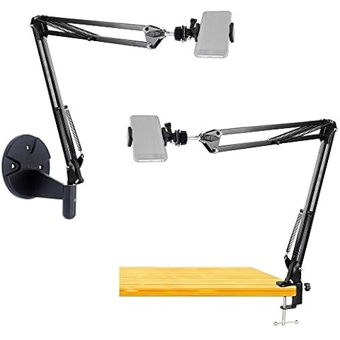 Wall Phone Mount,Overhead Camera Mount for iPhone Samsung Gopro Live Streaming,Baking,Craft,Videos,Online Lessons - Acetaken Cover