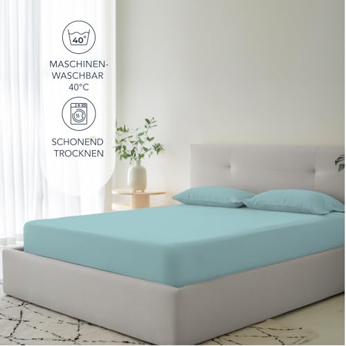 Dreamzie - Spannbettlaken 120x200cm - 100% Mikrofaser - 35cm hoher Steg – Ansicht 5