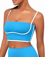 Blue Longline Sports Bra