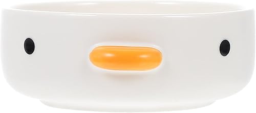 UPKOCH Divertidos platos lindos para pollitos, mini plato de postre hecho a mano, plato de cerámica de seguridad de pato, plato de salsa para