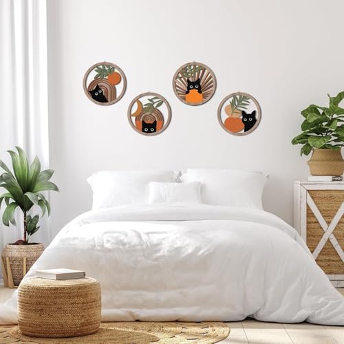 Décoration murale d'art de chat pour habiller un mur vide avec style