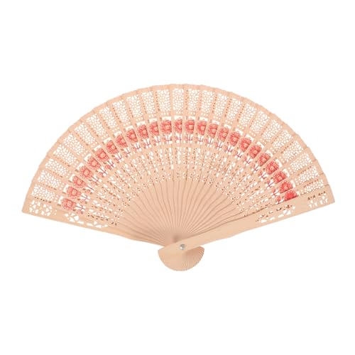 Éventails en bois COLLBATH anti chaleur pour invités de mariage et fêtes d'été