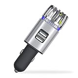 [page_title]-Auto-Luftreiniger, tragbarer Auto-Ionisator mit Dual-USB-Ladeanschlüssen, beseitigt Stolz, Zigarettenrauch, Haustiergeruch, Lebensmittelgeruch, Staub, 12 V, LED-Anzeigeleuchte in Geschenkbox