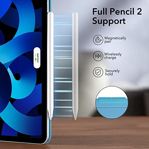 Image of ESR iPad Air 5 /4 Case, Pro 11 Case, Magnetic Attachment, Auto Sleep /Wake, Slim Silky Cover, 2 Stand Modes, Pencil 2 Compatible, Marine Blue