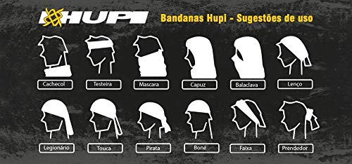 Bandana Hupi - Asas Preto, Cor: Preto