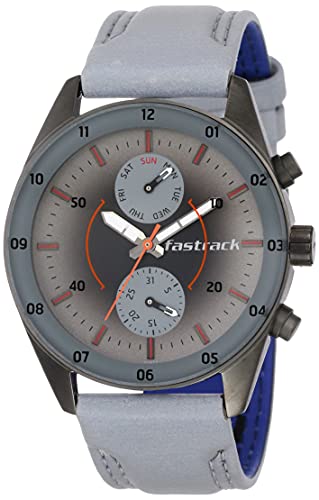 Fastrack Space Analog Grey Dial Men’s Watch-NN3201QL01/NP3201QL01