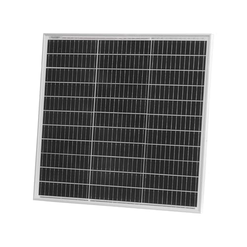 Image of 80W 12V monocrystalline Solar Panel with 90cm Cable
