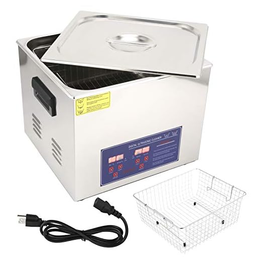 WALFRONT PS‑60A 15L Ultrasonic Cleaner Ultrasonic Washing Machine Cleaning Equipment Constant Power Temperature Digital Display Timing Heating(US Plug AC110‑120V)