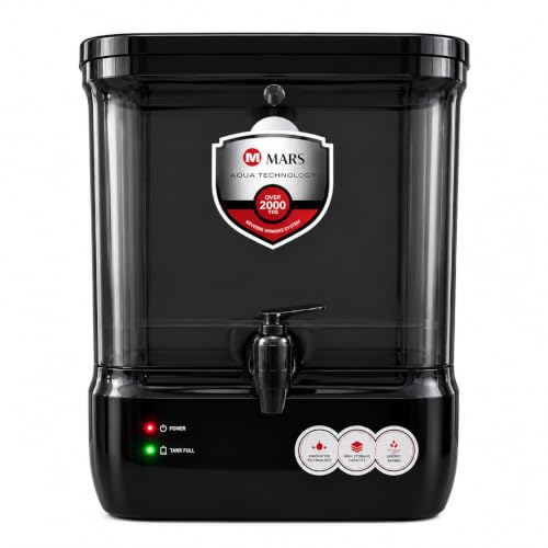 Aqua MARS RO water purifier, 6-stage, 9-litres capacity, compatible for home, kitchen, office use, Gifts | Elegant design | Authentic water quality | (Pack of 1)