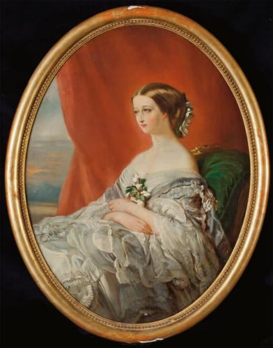 Impresión en lienzo del Ritratto dell'imperatrice Eugenia, una obra elegante de 60x90cm.