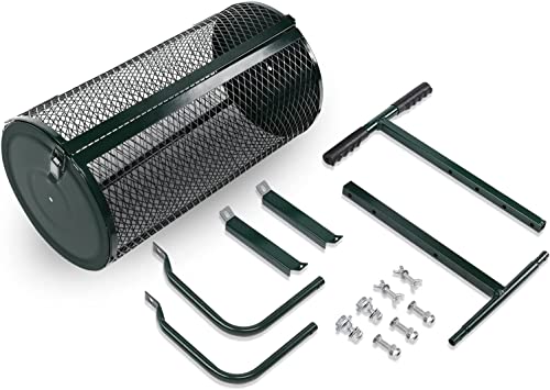 Esparcidor de compost de 24 pulgadas con asa en T para césped miniatura 7