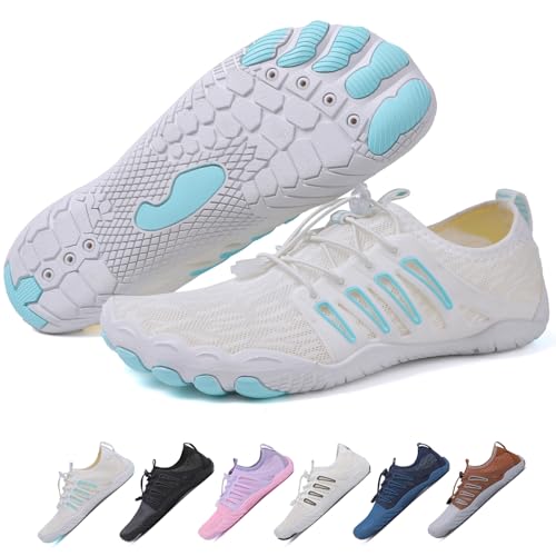 Image of Hike Barefoot Shoes Womens Men,Unisex Barefoot Water Shoes Breathable, Anti-Slip Hiking Footwear for Athletic Wide Toe Shoe Footwear for Hiking, Walking, Running, Yoga, and Water Sports