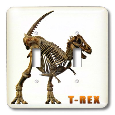 Interruptor de palanca T Rex dinosaurio multicolor 3dRose lsp_31872_2 para pared 3