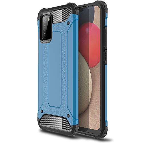 Image of TECHGEAR Galaxy A02s Tough Armoured Case - ShockProof, Rugged, Sturdy, Heavy Duty Protective Impact Case Cover Designed for Samsung Galaxy A02s (Blue)