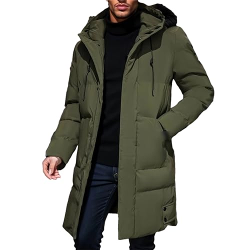 Manteau en coton rembourré pour hommes contre le vent et le gel