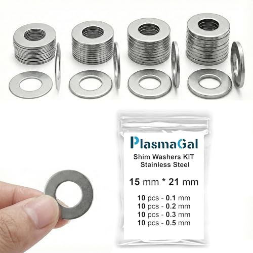 20x32mm Shim Washers 3/4 in Stainless Steel 40pc 0.1-0.5mm M20