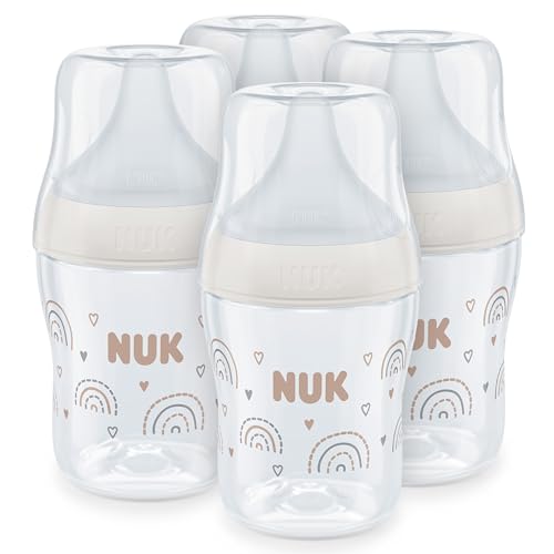 NUK Baby Bottles Set, 150ml, 0+ Months, 4 Count