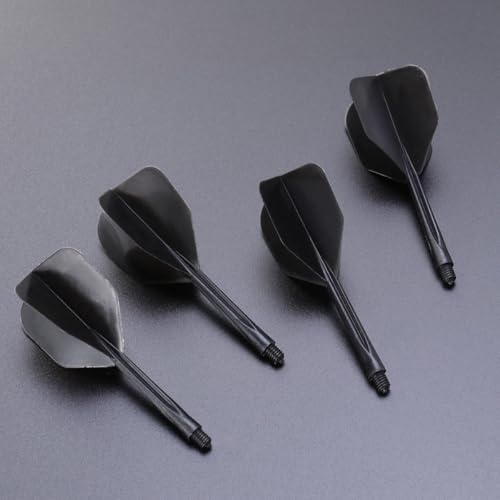Tiges de fléchettes avec pointe remplaçable et pack de 10 pièces intégrées en plastique noir